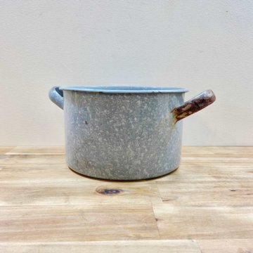 Vintage_Enameled pot【337】