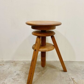 Vintage wood stool【6183】