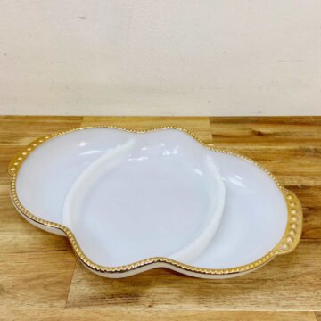 Fire King relish tray【6564】