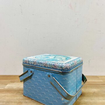 Vintage Tin Container W/Handles【7745】