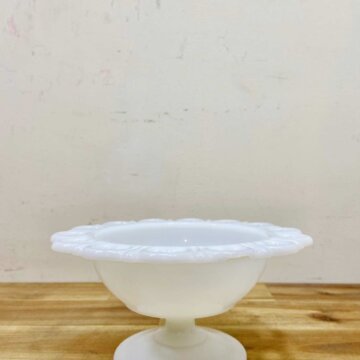 Fire King Lace Edge Compote Bowl 【8551】