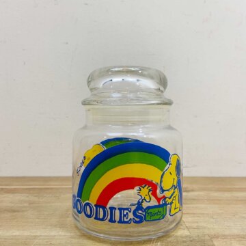Vintage Snoopy Glass Jar【8673】