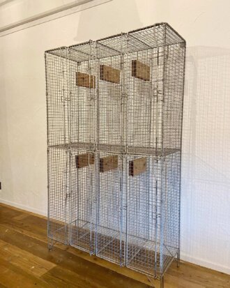 Vintage Industrial Metal Wire Locker【8720】