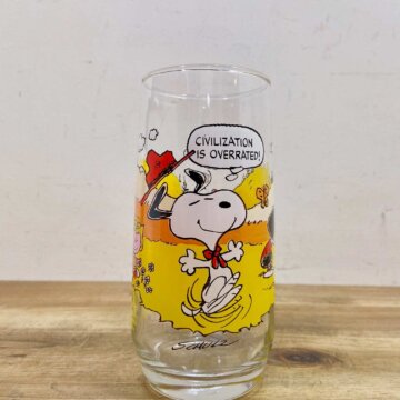 Vintage Mcdonald's Snoopy Glass【7863】