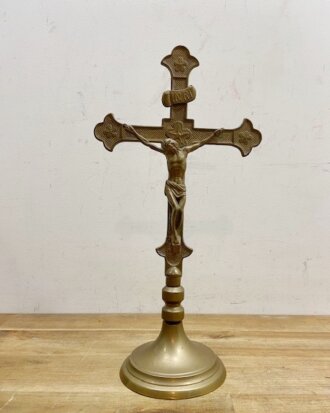 Vintage Bronze Jesus Christ Cross【9811】