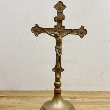 Vintage Bronze Jesus Christ Cross【9811】