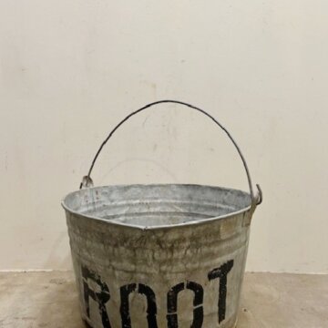 Vintage steel bucket【9969】
