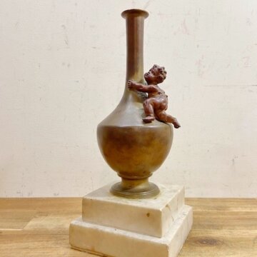 Vintage Bronze Vase【B1349】