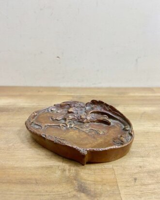 Antique Bronze Brass Dish【B1644】