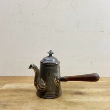 Antique Tin Ware Chocolate/Coffee Pot【B1645】