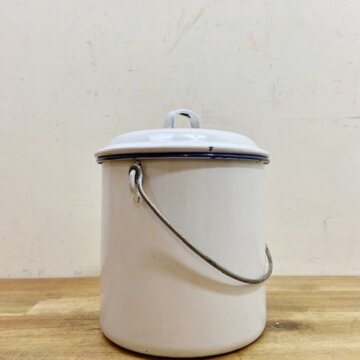 Vintage Enamel Pot【B2302】