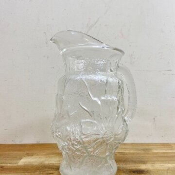 Vintage Glass Pitcher【B2749】