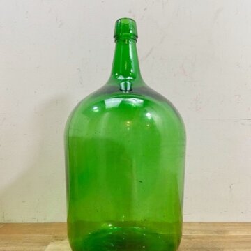 Vintage Green Glass Bottle【B2419】