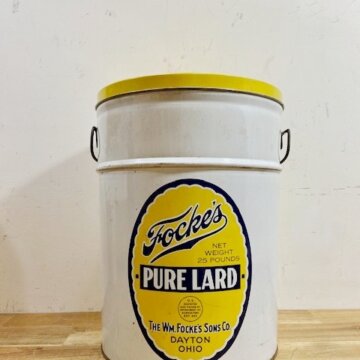 Vintage Lard Tin 【B2723】