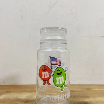 Vintage M&M's Glass Jar【B3383】