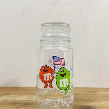 Vintage M&M's Glass Jar【B3384】