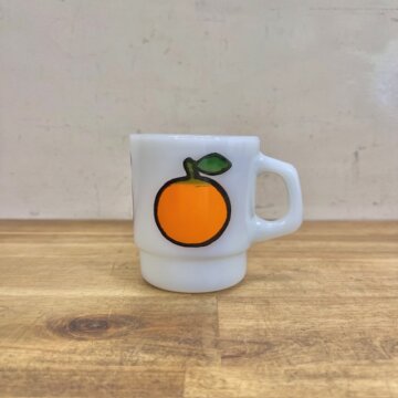 Fire King Super Fruits Mug Orange【B3547】