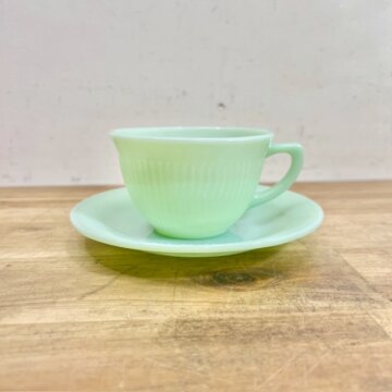 Fire King Jane Ray Cup&Saucer【B3537】