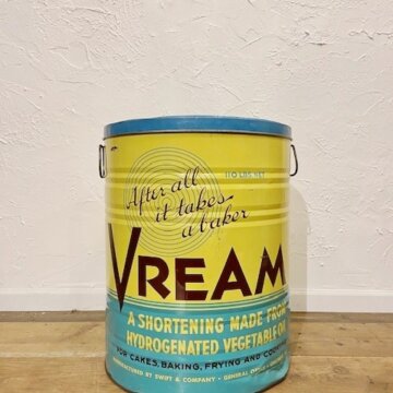 Vintage Vream Baking Shortening Tin Can【B3048】