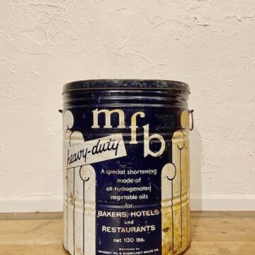 Vintage mfb Shortening Tin Can【B3115】