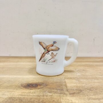 Fire King D Handle Mug Ring Necked Pheasant【B3315】