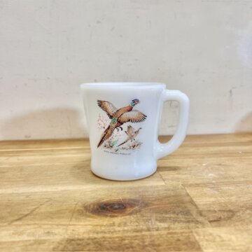 Fire King D Handle Mug Ring Necked Pheasant【B3317】