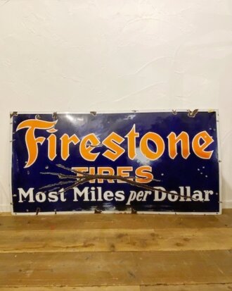Vintage Firestone Tires Sign【B3219】