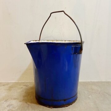 Vintage Enamel Bucket【B663】