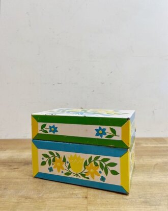 Vintage Metal Recipe Box 【B5158】