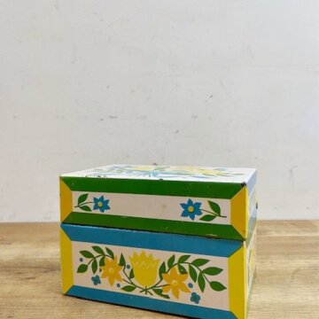 Vintage Metal Recipe Box 【B5158】