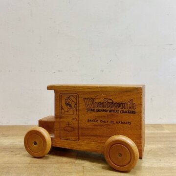 Vintage Wooden Advertising Bank【B5087】
