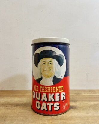 Vintage Quaker Oats Tin【B5459】