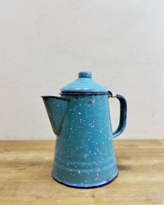 Vintage Enamel Pot【B5586】