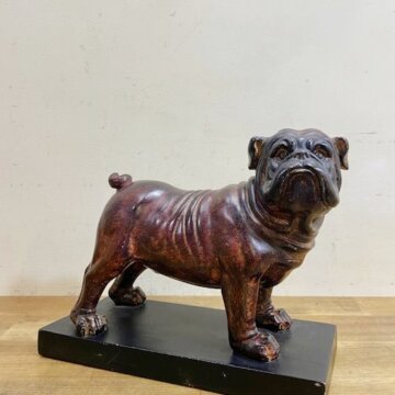 Vintage Bulldog Statue【B5347】