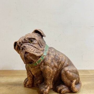 Vintage Bulldog Statue【B4869】