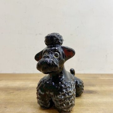 Vintage Poodle Dog Figurine【B5329】