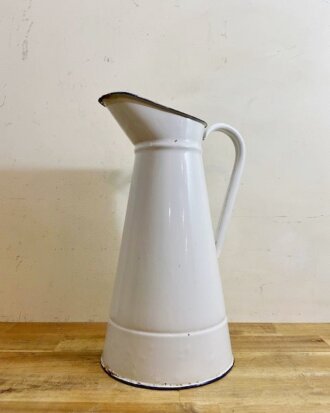 Vintage Enamel Jug【B6407】