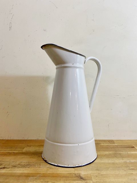 Vintage Enamel Jug【B6407】