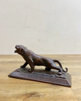 Vintage Bronze Tiger Advertising Figure 【B5066】