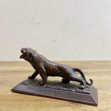 Vintage Bronze Tiger Advertising Figure 【B5066】