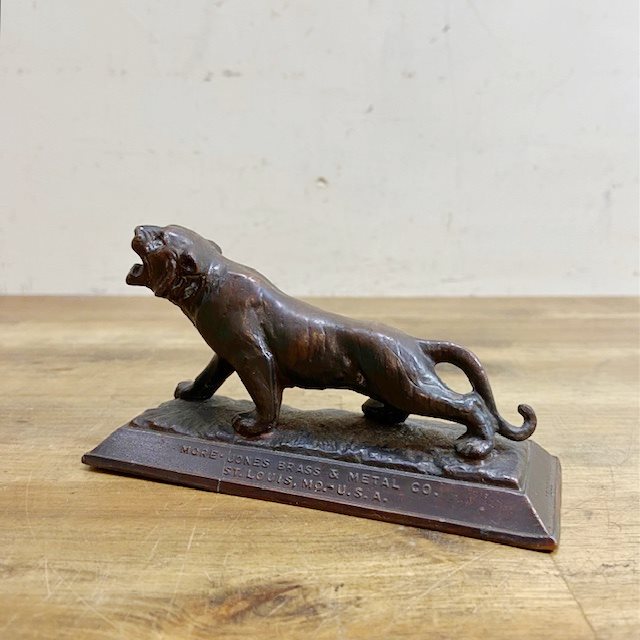 Vintage Bronze Tiger Advertising Figure 【B5066】 - 画像 (2)
