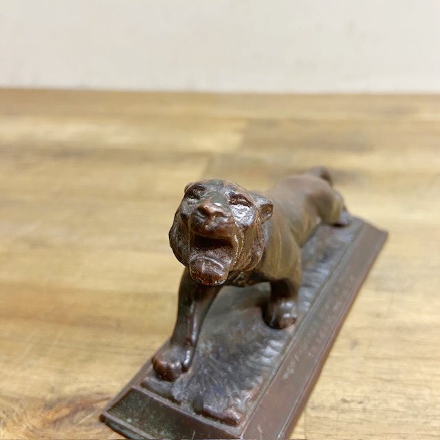 Vintage Bronze Tiger Advertising Figure 【B5066】 - 画像 (9)