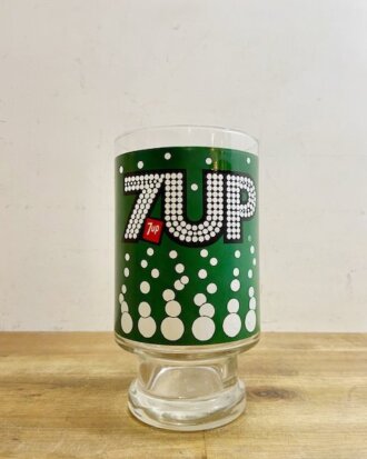 Vintage 7UP Soda Glass【B5249】