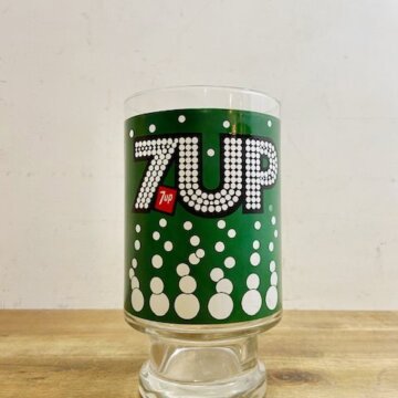 Vintage 7UP Soda Glass【B5249】
