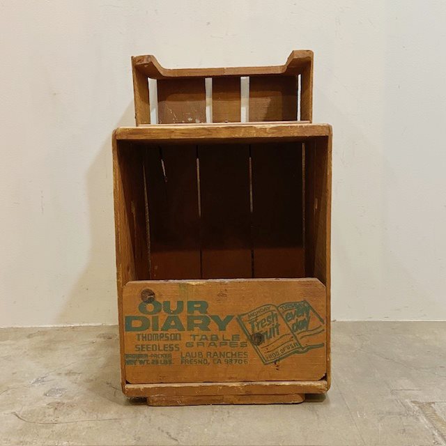 Vintage Wooden Box【B5053】 - 画像 (6)