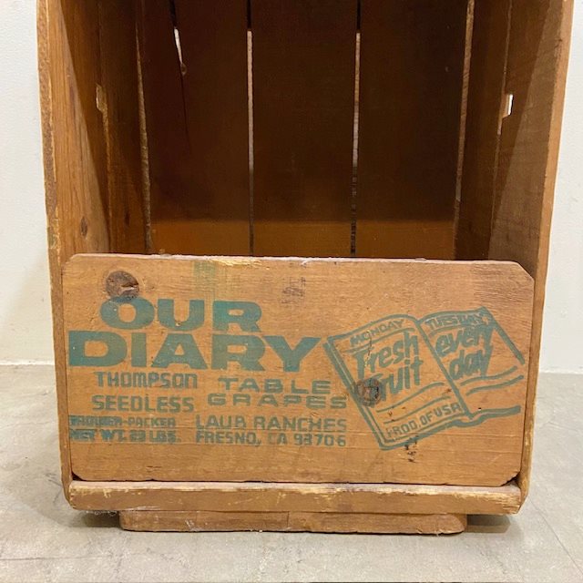 Vintage Wooden Box【B5053】 - 画像 (7)