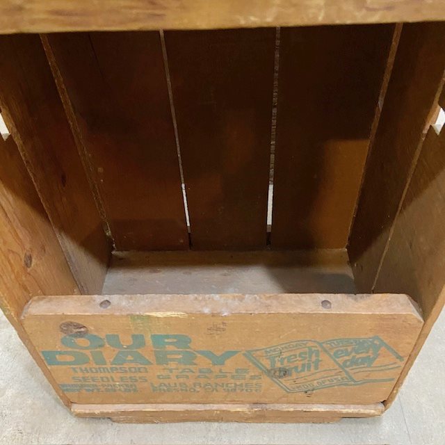 Vintage Wooden Box【B5053】 - 画像 (8)