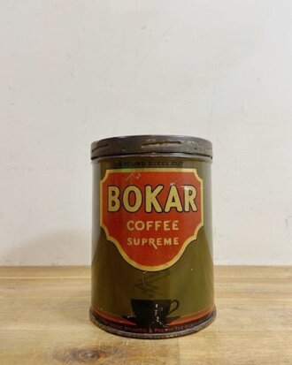 Vintage BoKar Coffee Tin 【B6500】