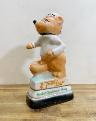 Vintage Traveloge Sleepy Bear Decanter【B5025】