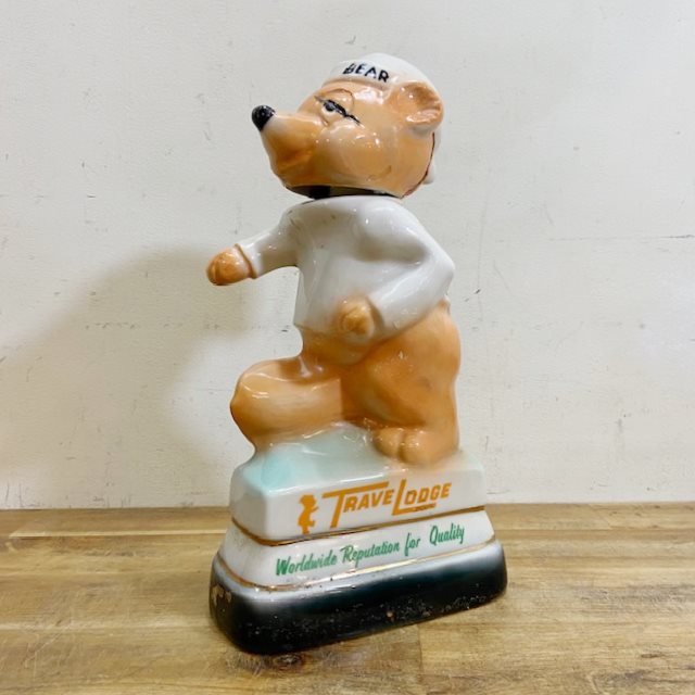 Vintage Traveloge Sleepy Bear Decanter【B5025】 - 画像 (2)